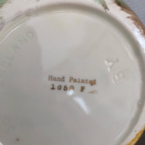 Vtg 1930s Myott Sons and Co Ceramic Pitcher - Picture 9 of 15